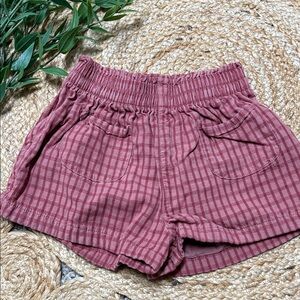 Easy Peasy 3T Windowpane Cottage-core Baggy Short.